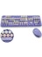 Mofii Kablosuz Klananye ve Mouse Set Bluetooth 104 Tuşlu Pc Notebook Uyumlu Klaynane Nane Fare 136MM x 445MM ZR513 Lila, Coverzone 1