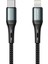 Örgülü iPhone Uyumlu Type C-Lightning Pd Hızlı Şarj Kablosu, Siyah (100 Cm) 1