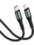 Örgülü iPhone Uyumlu Type C-Lightning Pd Hızlı Şarj Kablosu, Siyah (100 Cm) 5