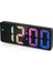 Dijital Çalar Saat, Dijital Çalar Saat, Renkli Rakamlar Ekranlı, Sıcaklık Göstergeli Masa Saati, USB Şarjlı, 3 Parlaklık, Ses Kontrol Fonksiyonu, Tarih, 12/24 Saat 1