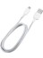 Veri Kablosu / Şarj Kablosu - Micro USB - Gri/beyaz - Micro USB Bağlantılı Huawei Cep Telefonları ile Uyumlu 4