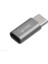 SL-TA25M Gümüş Metal Gövde Microusb 5pin F To Type C M Çevirici. 1