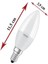 LED Value CLB60 7.5W/806 E14 Duy 3'lü Beyaz Işık 6500K LED Mum Ampul 2