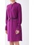 Kemerli Uzun Kollu Cepli Mini Elbise Mor K1911029_018 3