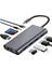 Type-C To HDMI Adaptör 11 In 1 Dört USB 3.0 Bağlantı Noktası 4K HDMI VGA Type C Pd Usb3.0 RJ45 Ethernet Sd Tf Kart Okuyucu 3.5mm Aux MacBook Pro Air Uyumlu 1