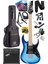 DE-150BL-25AMP Maple Klavye Hh Yüksek Kaliteli 25W Amfili Elektro Gitar Seti 1