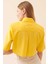 Crop Poplin Kadın Gömlek Sarı Y2313538_009 4