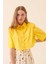 Crop Poplin Kadın Gömlek Sarı Y2313538_009 5
