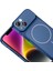 Apple iPhone 13 Kılıf (17 Seri Görünümlü) Magsafe Şarj Özellikli Kamera Lens Cam Korumalı Pc Çevirici Kapak 2