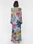 Çiçek Desenli Uzun Şifon Elbise Standart Renk Y1911021_089 4