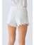 Püsküllü Mini Kadın Şort Beyaz Y1953113_002 2
