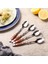 QuirkyQuar Greyfurt Kaşıkları, 4pcs Tırtıklı Greyfurt Kaşık, Paslanmaz Çelik 18/8 Meyve Kaşığı Kivi Kaşık Ahşap Saplı (Yurt Dışından) 5