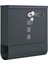 Posta Kutusu, Mektup Kutusu, Bakır Silindirli Kilit, Döner Kapaklı Pencere, Isim Etiketi, Gazete Bölmesi, Kolay Montaj, 10 x 30,8 x 33,8 Cm, Antrasit, GMB20AG 1