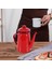 QuirkyQuar 1.1l Emaye Kahve Potu El Çay Kişisi Indüksiyon Ocak Gaz Sobası Evrensel Kırmızı (Yurt Dışından) 2