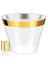 QuirkyQuar Altın Plastik Bardak 9 Oz Tek Kullanımlık Bardak Plastik Şarap Cam Parti Fincanları Partiler Için Şeffaf Plastik Bardak (Yurt Dışından) 2