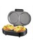 QuirkyQuar Çift Mini Omlet Üreticisi Yuvarlak Çubuk Izgaralar 2 Kişiselleştirilmiş Bireysel Kahvaltı Chaffle &amp; Hamburger Abd Fişi Yapar (Yurt Dışından) 2