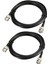 QuirkyQuar RG58 Bnc Erkek Ila Bnc Erkek Konektörleri ile Koaksiyel Kablo 50 Ohm 6 Ft 2pcs (Yurt Dışından) 1