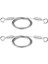 QuirkyQuar Ayarlanabilir Resim Asma Tel 2 Pcs Ayna Çerçeve Kiti 2m X1.5mm Ağır Hizmetli Paslanmaz Çelik Tel Halat (Yurt Dışından) 1