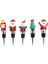 QuirkyQuar 5 Adet Şarap Şişesi Tıpası, Şarap Tıpası, Noel Dekoratif Şarap Tasarrufu, Yeniden Kullanılabilir Şarap Mantarları Içecek Şişe Durdurucuları (Yurt Dışından) 1