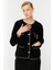 Cep Detaylı Triko Hırka-SİYAH 7