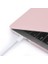 MacBook Air 13,6 ile Uyumlu M4 (A3240) M3 (A3113) M2 (A2681) 2022 2024 2025, Mac 13 Inç Case, Sert Plastik Koruyucu Kılıf + Klavye Koruması + Parlatma Bezi - Mat Pembe 3