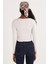 Kadın Slim Fit Dar Kesim Uzun Kollu U Yaka Taş Bluz 7