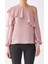 Tek Omuz Fırfırlı Bluz Pudra K1913051_055 1