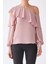 Tek Omuz Fırfırlı Bluz Pudra K1913051_055 4