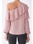 Tek Omuz Fırfırlı Bluz Pudra K1913051_055 5