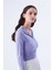 Fermuar Ve Kapüşon Detaylı Bluz Lila K2113070_017 6