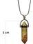 Unakit Doğal Taşı Zincirli El Yapımı Kolye Uç: 3 cm Zincir: 20 cm Kutulu 2
