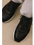, Erkek Hakiki Deri Sneaker 1531026Z265 Siyah 3