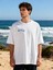 Ocean Glow T-Shirt Oversize Beyaz %100 Pamuklu Unisex 3