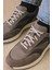 , Erkek Hakiki Deri Sneaker 1531026Z313 Gri 3