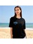 Ocean Glow T-Shirt Oversize Siyah %100 Pamuklu Unisex 4