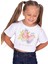 Organik Kelebek Baskılı Yazlık Kız Çocuk Crop Tshirt 1