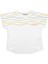 Organik Beyaz Baskılı Yazlık Kız Çocuk Tshirt 2