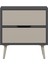 Elina Ayaklı 2 Çekmeceli Komodin - Antrasit/kumtaşı 4