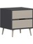 Elina Ayaklı 2 Çekmeceli Komodin - Antrasit/kumtaşı 5