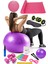 14 Lü Pilates Seti Topu 3 Lü Pilates Bandı Dambıl Minder Atlama Ipi Twister Aerobik Revoflex 3