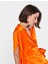 %100 İpek Kuşaklı Bluz Oranj K1913137_011 2