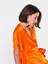 %100 İpek Kuşaklı Bluz Oranj K1913137_011 4