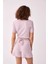 Bel Detaylı Kadın Şort Pudra Y2012604_055 4