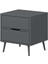 Elina Ayaklı 2 Çekmeceli Komodin - Antrasit/antrasit 6