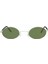Unisex Gümüş Yeşil Cam Polarize Oval Güneş Gözlüğü 6005 2