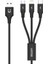 Unıtek Usb-A 3in1 Hızlı Şarj 1.2mt 2.4A (C14049BK) 3