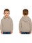 Unisex Düz Baskısız Çocuk Sweatshirt Kapüşonlu 3 Iplik Şardonlu Kumaş 1