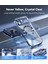 iPhone 17 Pro Kılıf Magsafe Şarj Destekli Renkli Parlak Kenarlı Arkası Şeffaf Silikon + Ekran Koruyucu Cam Set 2in1 5