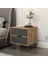 Elina Ayaklı 2 Çekmeceli Komodin - Dore/antrasit 1