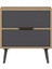 Elina Ayaklı 2 Çekmeceli Komodin - Dore/antrasit 6